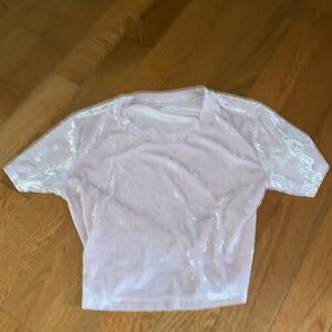 Cropped pink Aeropostale shirt